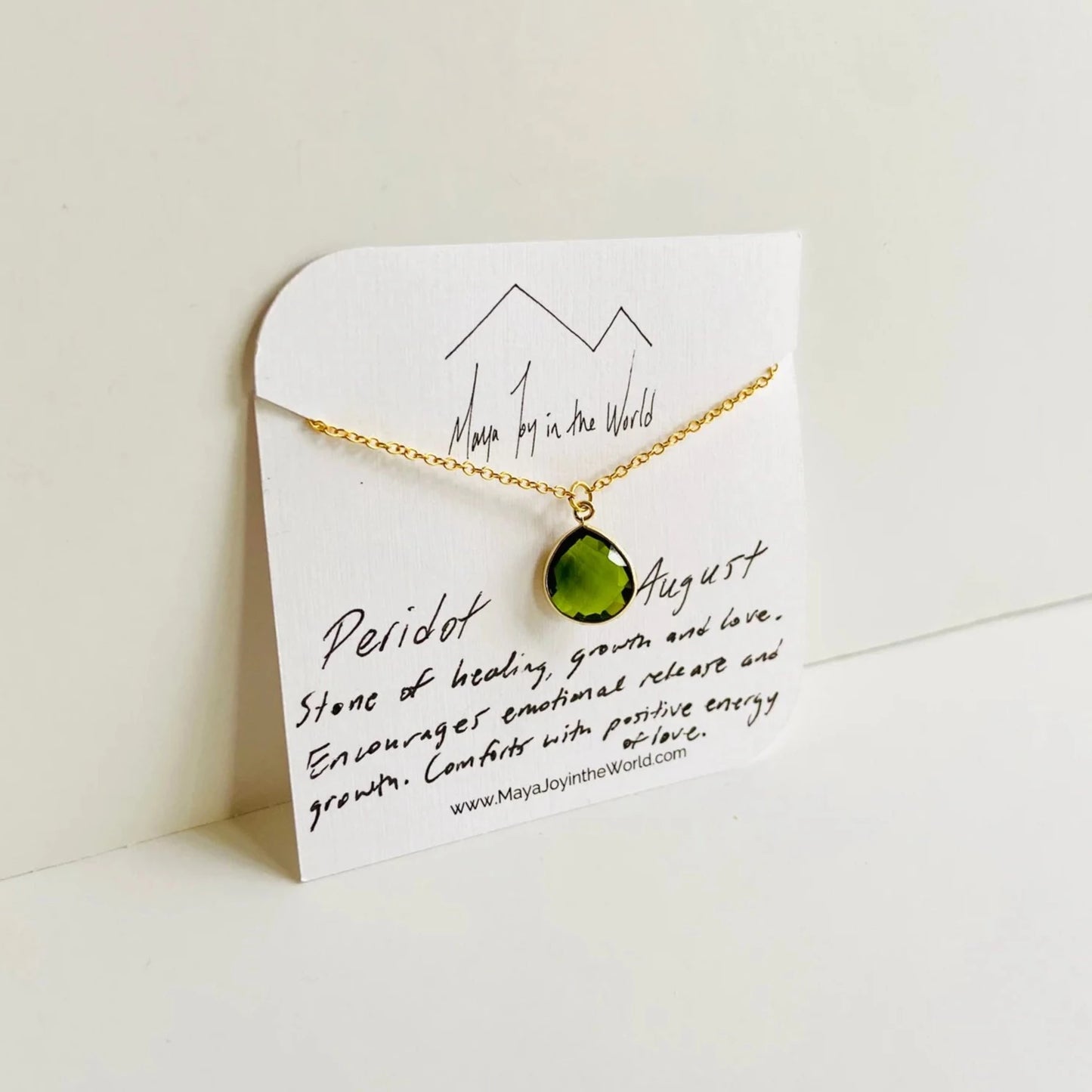 August Birthstone Necklace