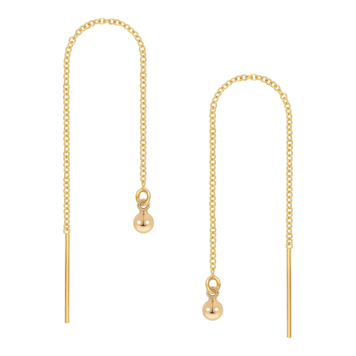 Mini Ball Ear Threader Earrings