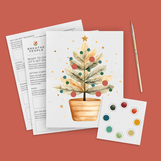 Christmas Tree Watercolor Kit