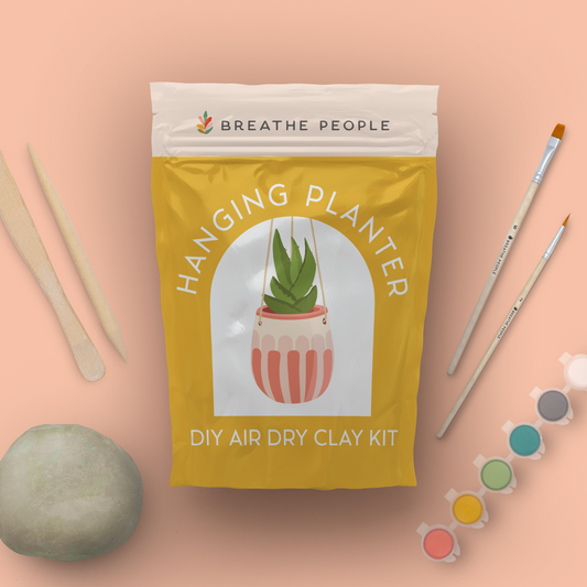 Hanging Plant Pot Air Dry Clay Kit