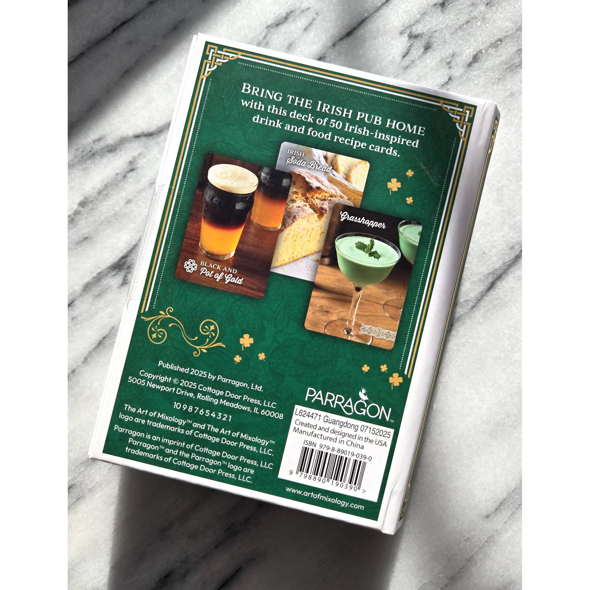 Art of Mixology Irish Pub Sips & Snacks Recipe Cards