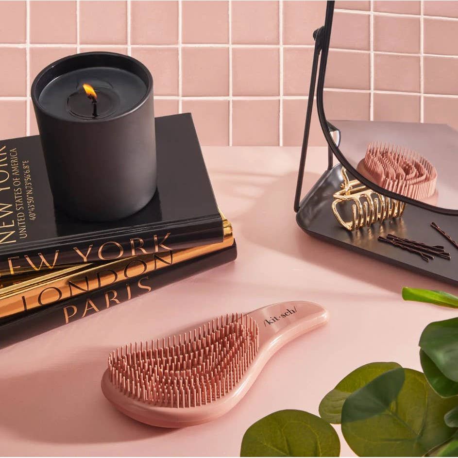 Mini Detangling Hair Brush | Flexible Anti-Frizz Travel Brush