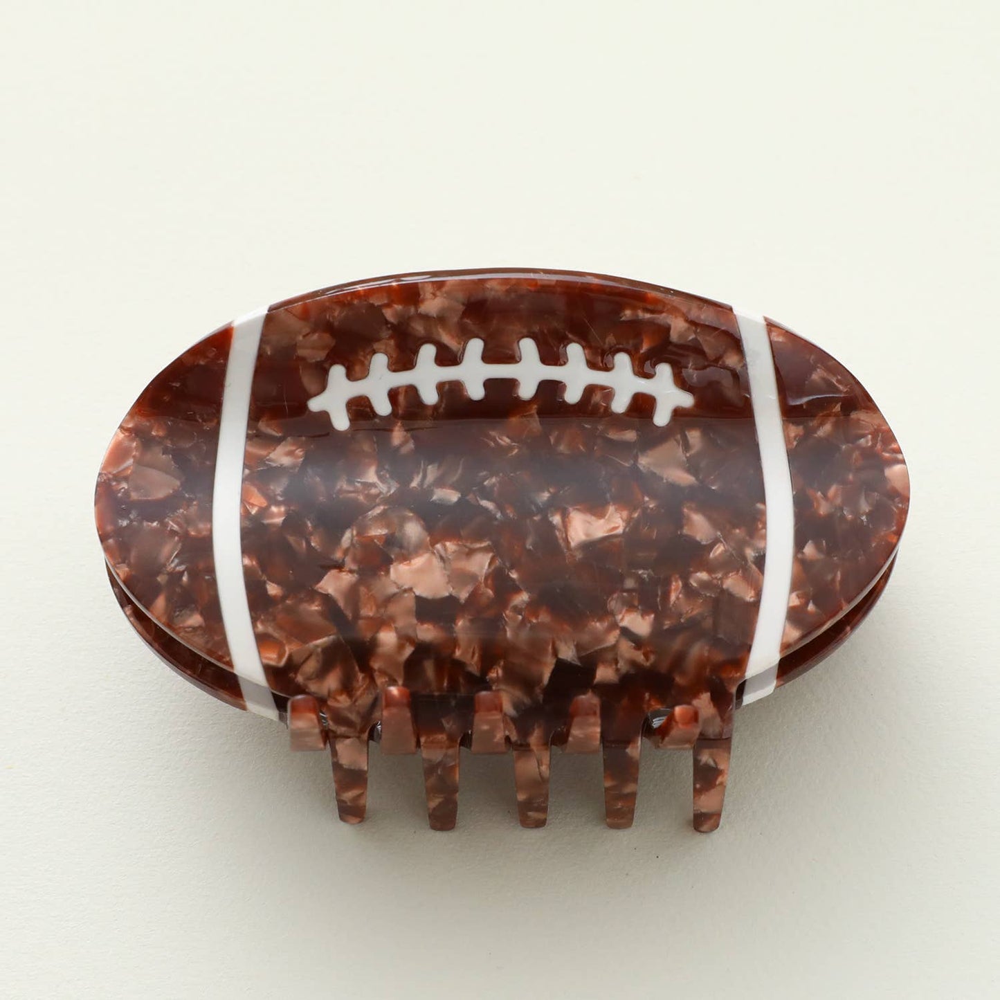 Large Football Hair Claw Clip