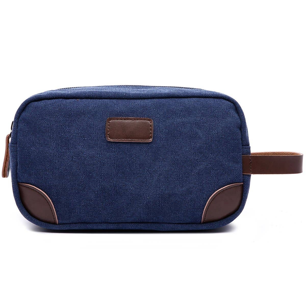 Navy Canvas Dopp Kit