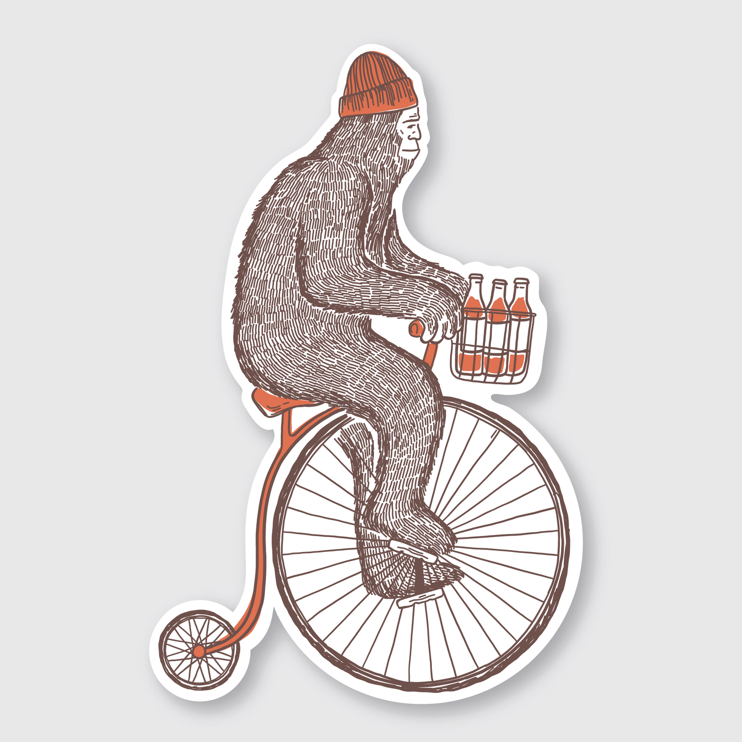 Sasquatch Bike Sticker
