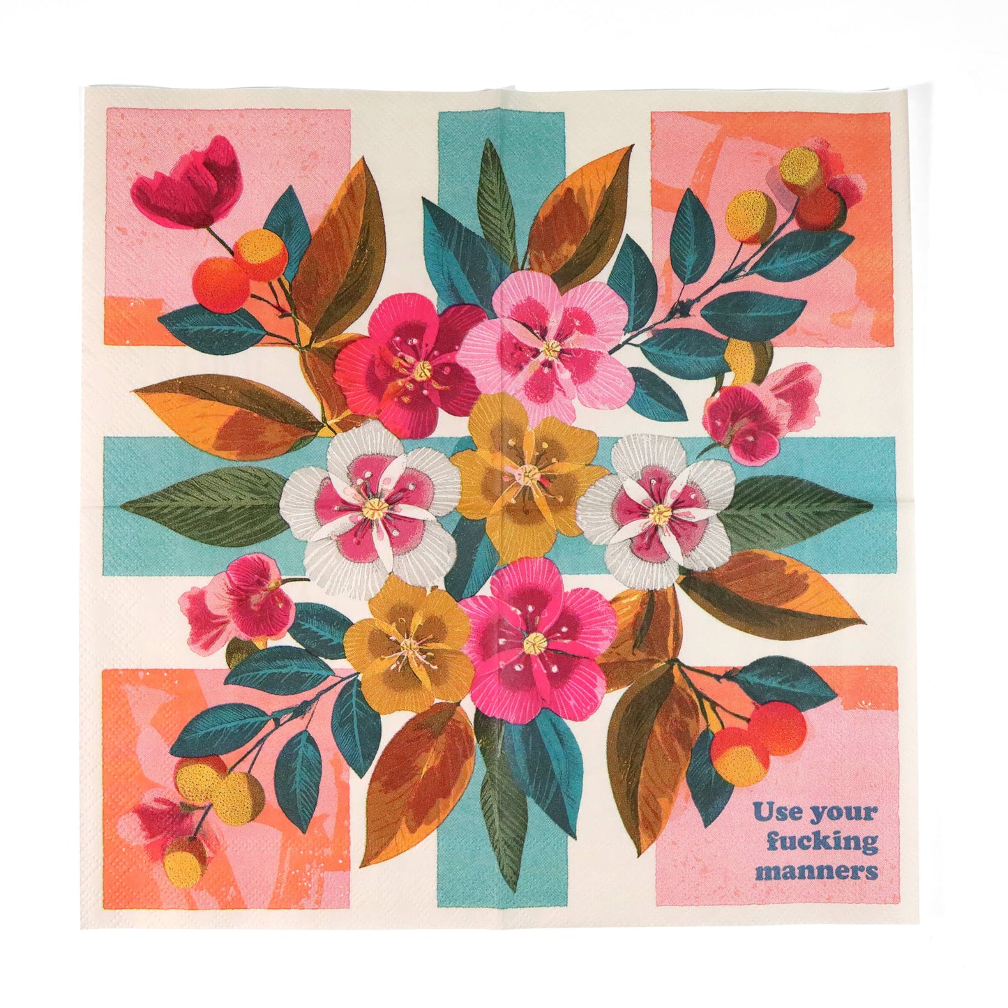 Use Your Fucking Manners Cocktail Napkins