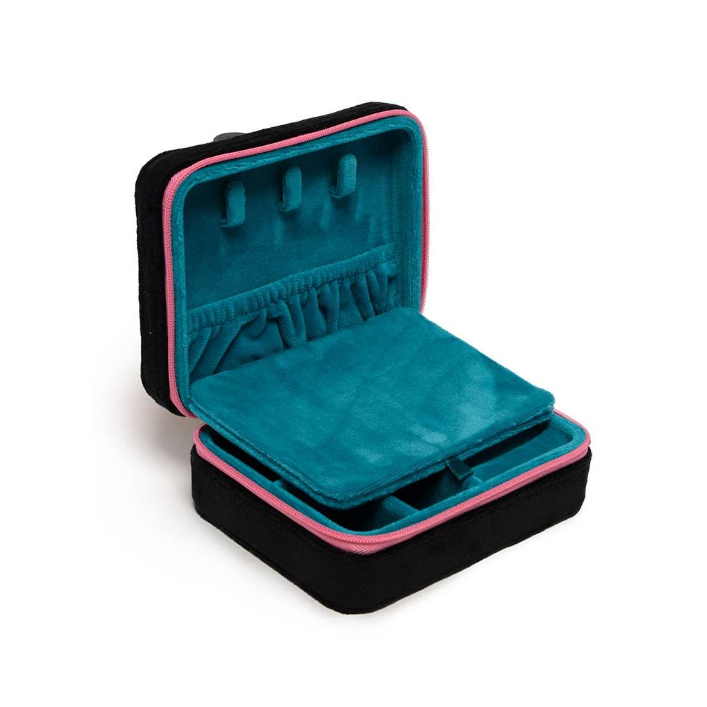 Mixtape Cassette Velvet Jewelry Case | Travel Organizer