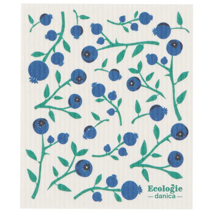 Blueberries Swedish Dishcloth