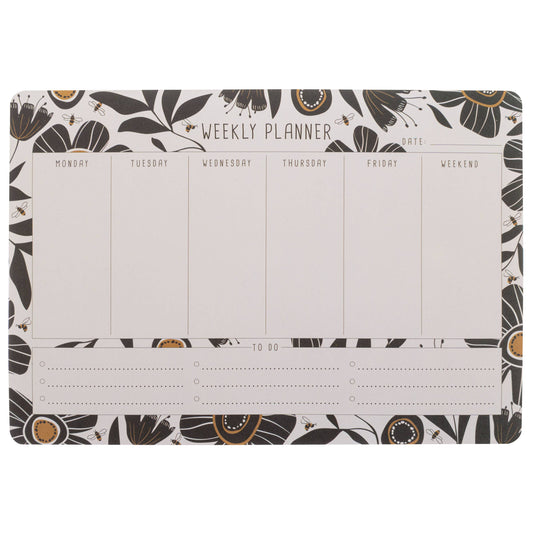 Bee Weekly Desk Pad