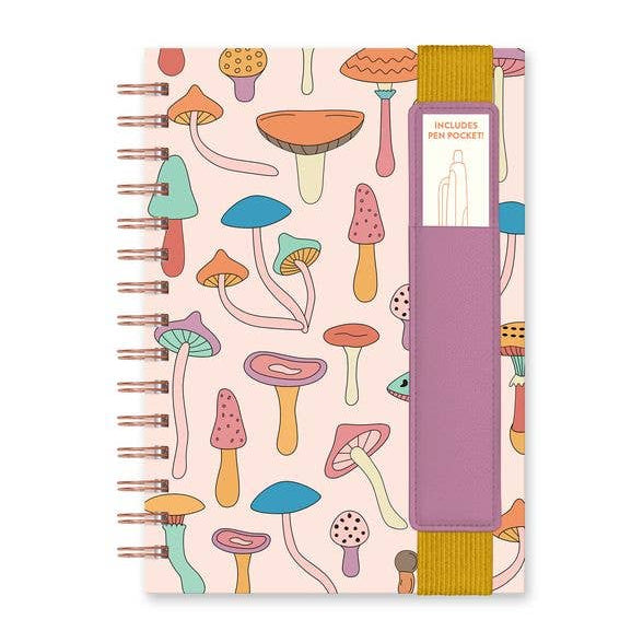 Mushroom Notebook with Pen Pocket