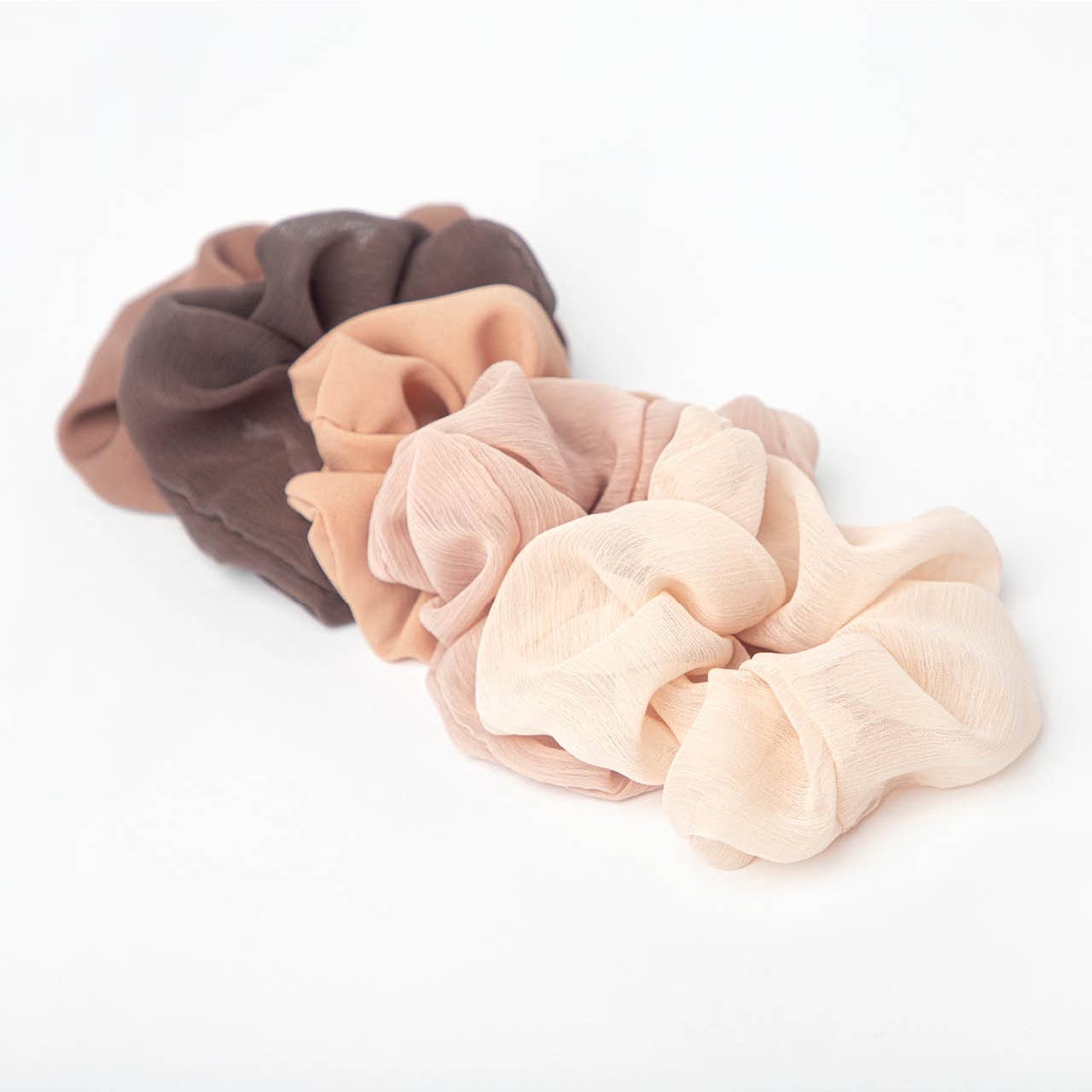 Crepe Scrunchies Set