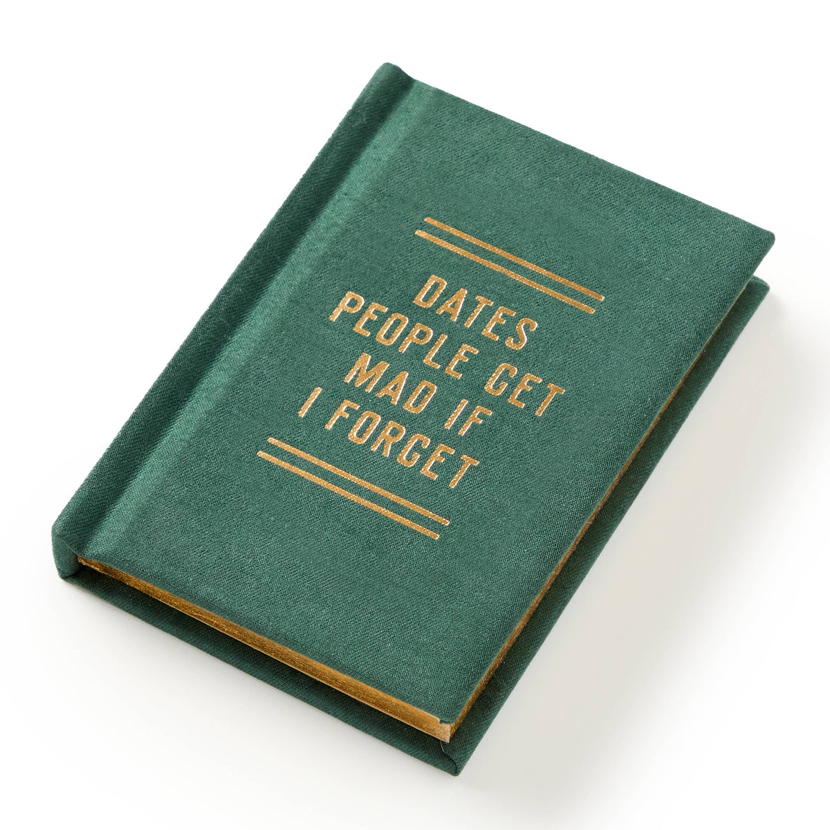 Vintage-Inspired Tiny Diary | 2.75" x 3.75" Pocket Notebook with Gilded Edges