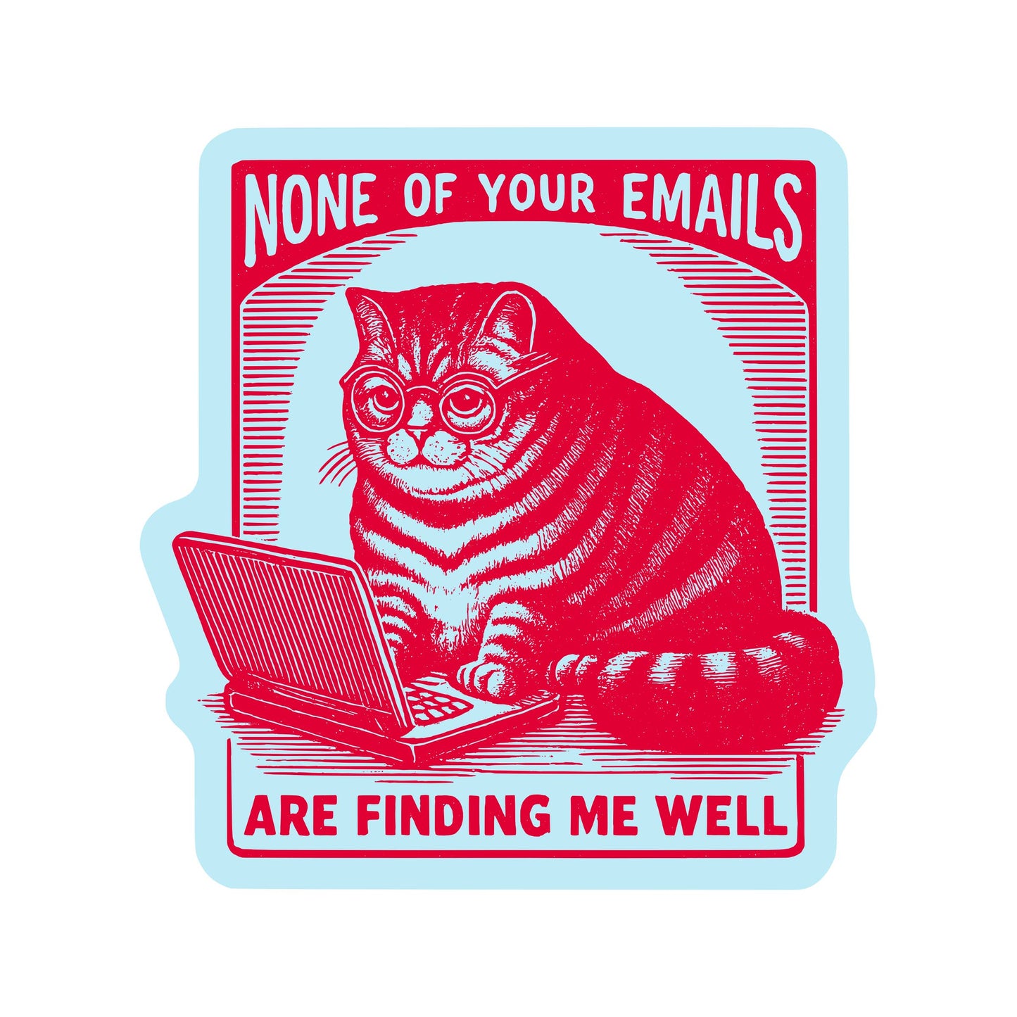 Work Kitty Cat Sticker