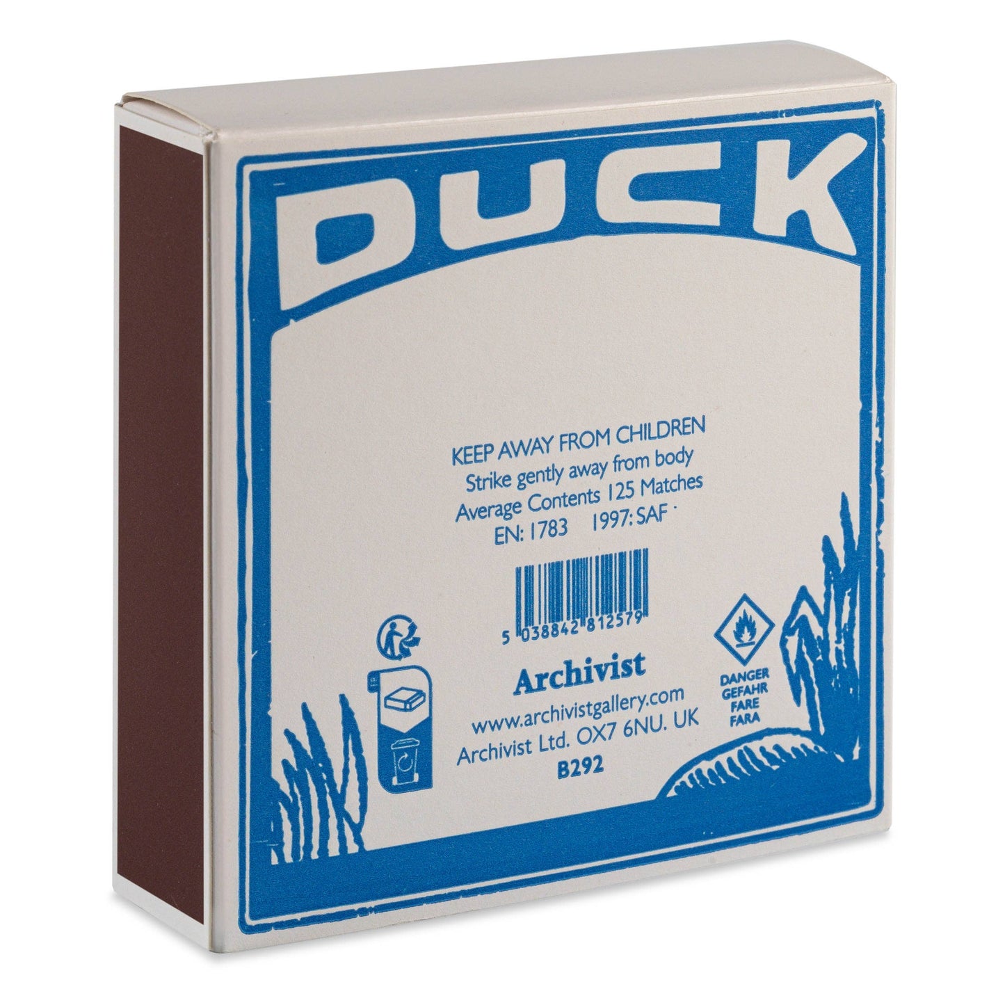 Duck Safety Matches | Decorative Matchbox with 125 Matches