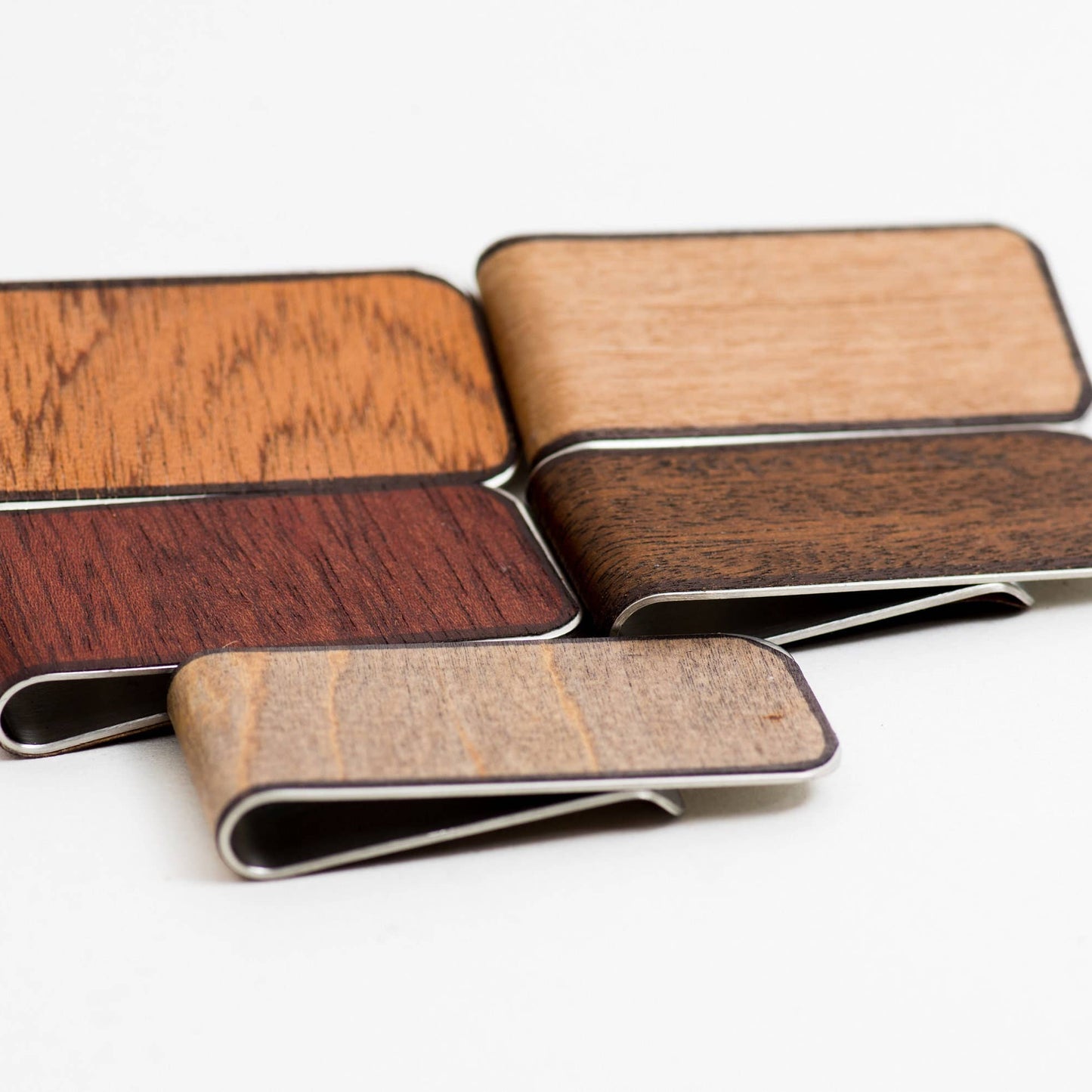 Mahogany Wood Money Clips