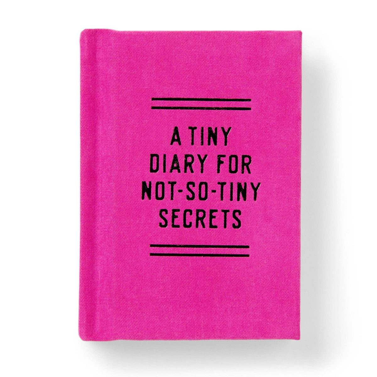 Tiny Secret Diary | 2.75" x 3.75" Pocket Notebook with Foil-Stamped Felt Cover