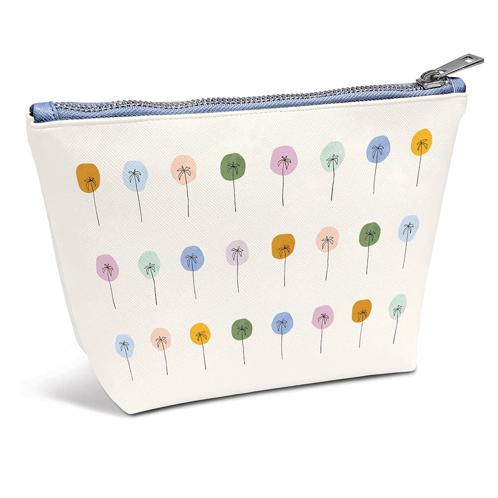 Dotted Palms Cosmetic Pouch