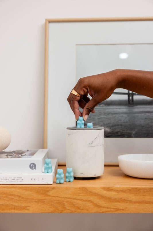 Happy Wax® Mini Tabletop Wax Warmer with Silicone Dish
