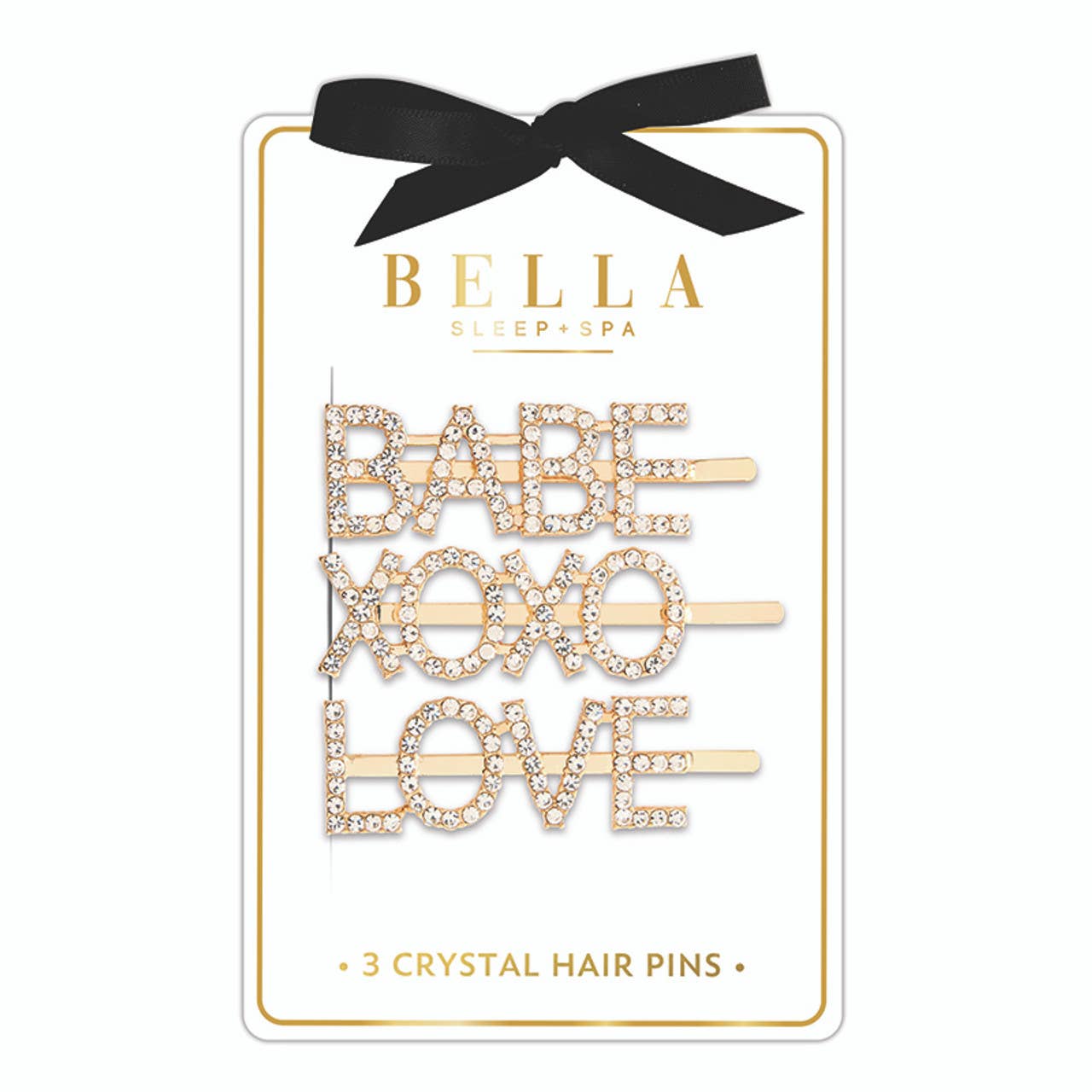 Love, XO Crystal Hair Pins