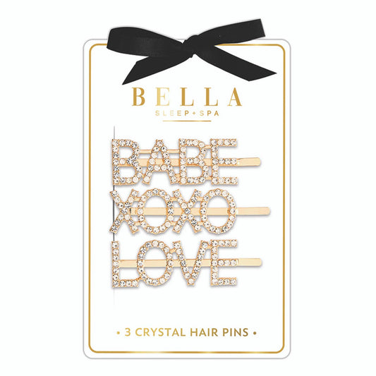 Love, XO Crystal Hair Pins