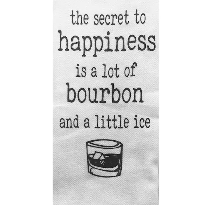 Secret to Happiness Tea Towel