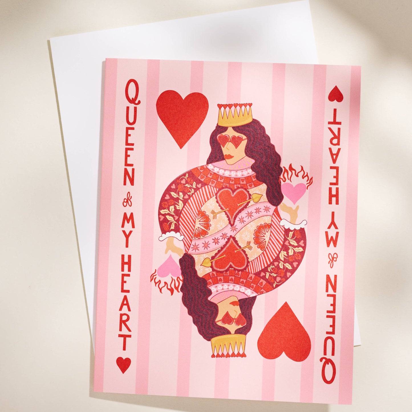 Queen of My Heart Greeting Card