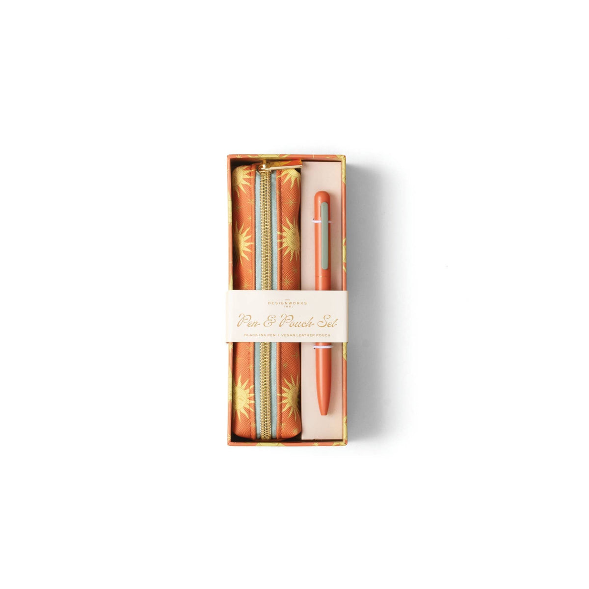 Terracotta Sun Pen & Pouch Set