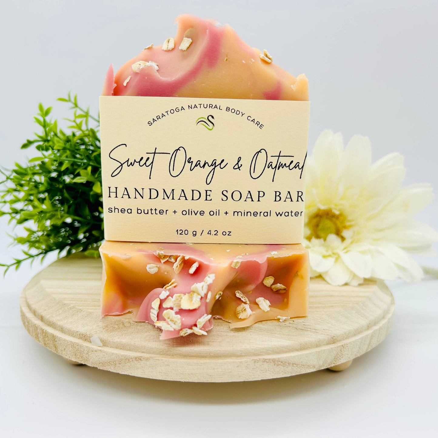 Sweet Orange Oatmeal Vegan Bar Soap