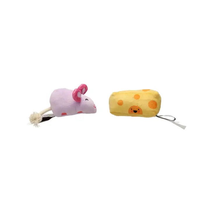 Mouse & Cheese Cat Toy Set