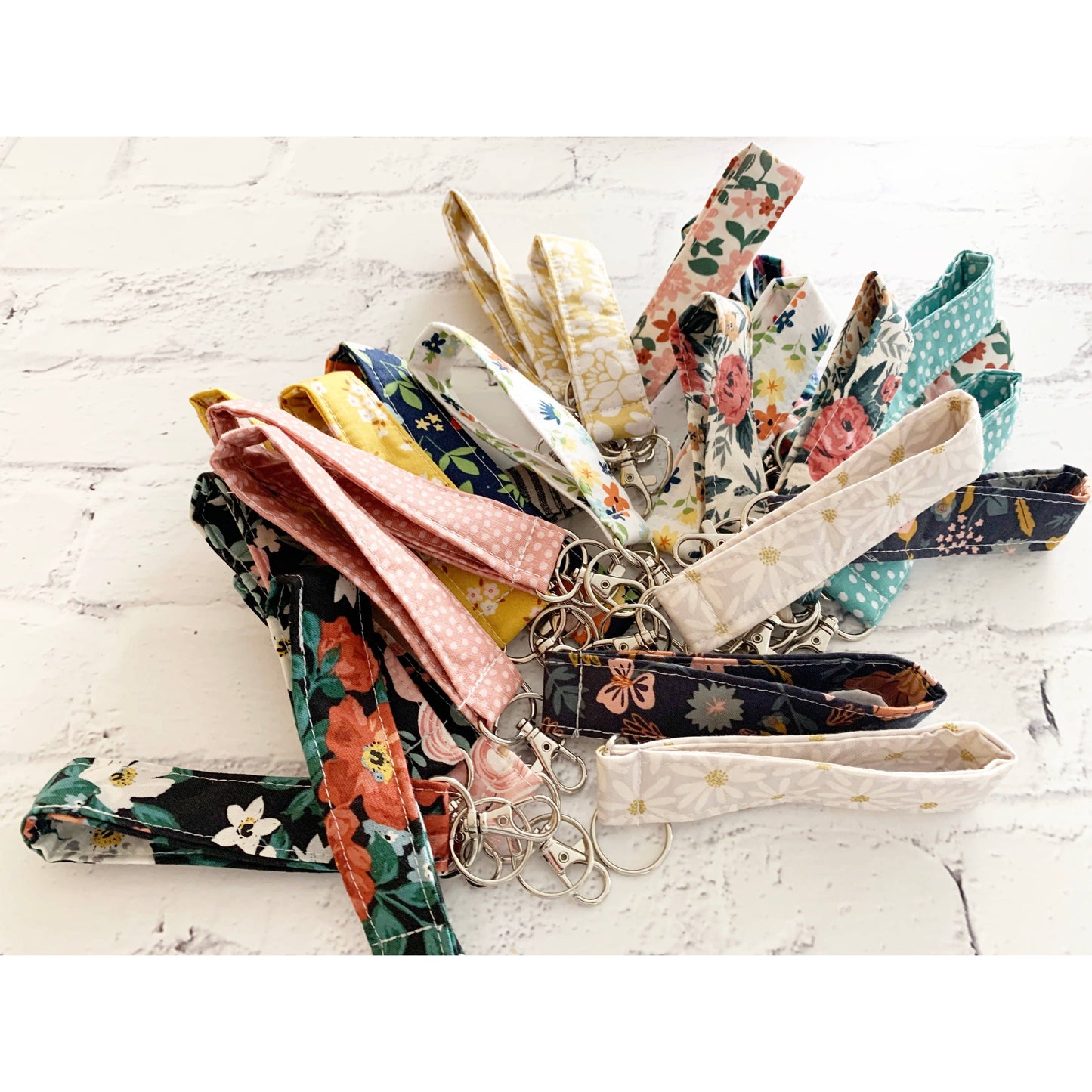 Handmade Fabric Keychain Mini Lanyard Variety Pack | Cute Wrist Lanyards