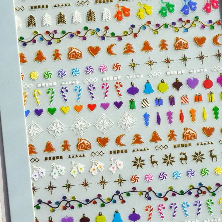 Wonderland Holiday Nail Art Stickers