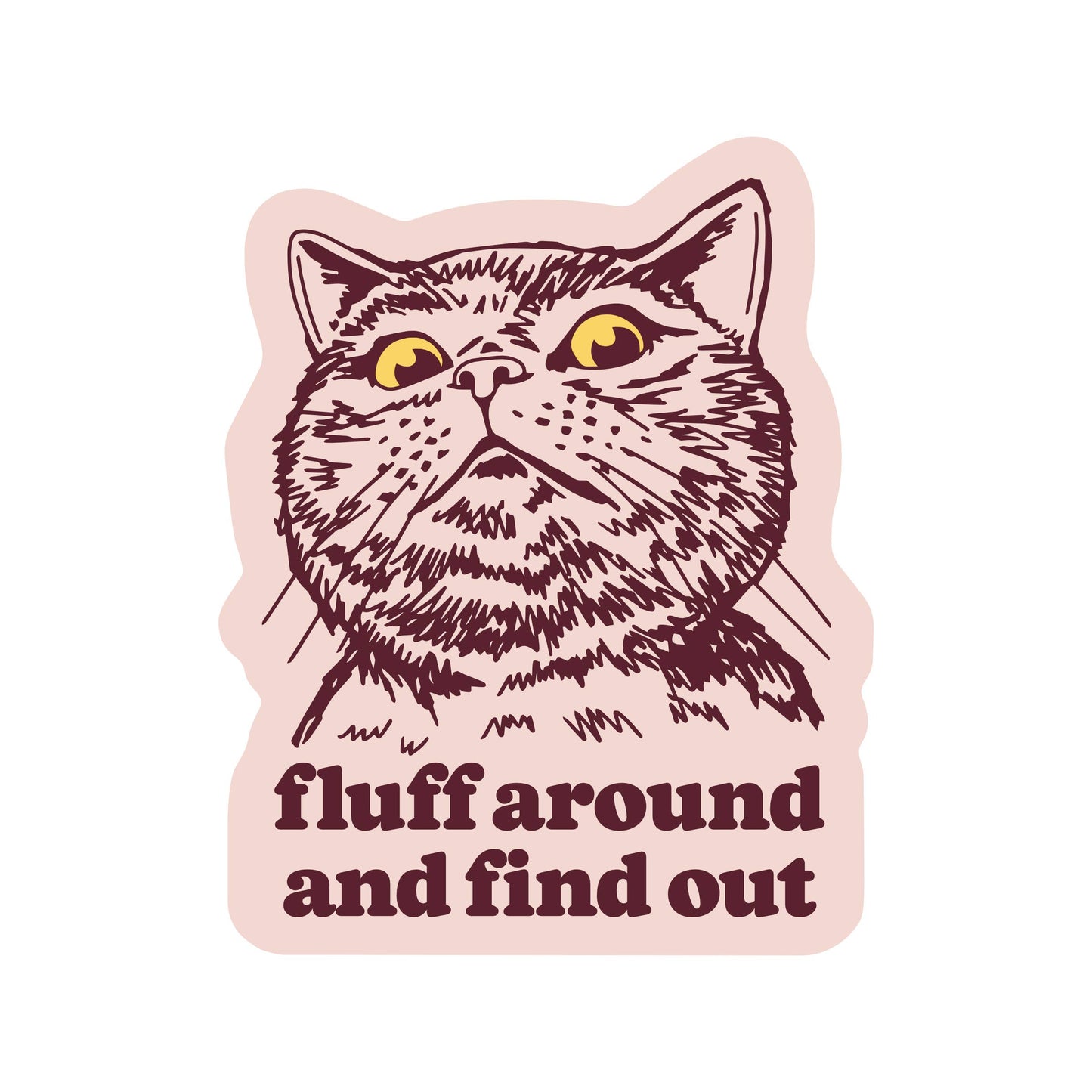 Kitty Cat Swear Sticker