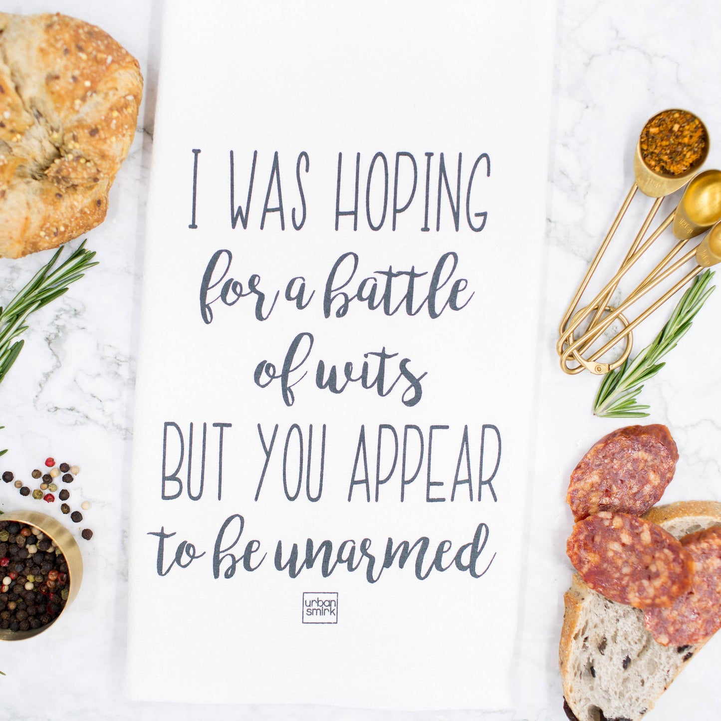 Battle of Wits Tea Towel