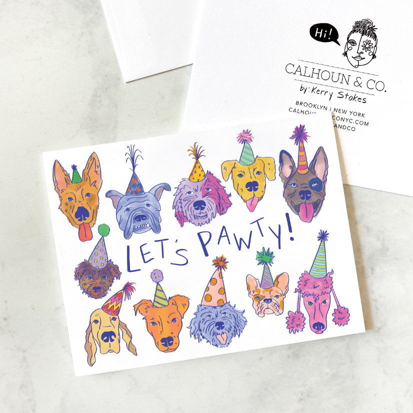 Pawty Greeting Card