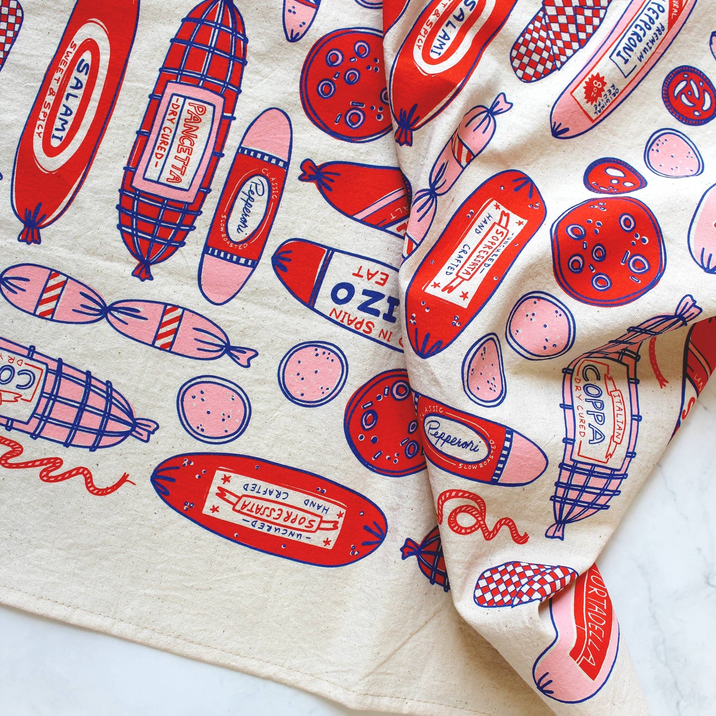 Meat Shop Tea Towel