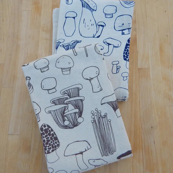 Taupe Mushroom Tea Towel