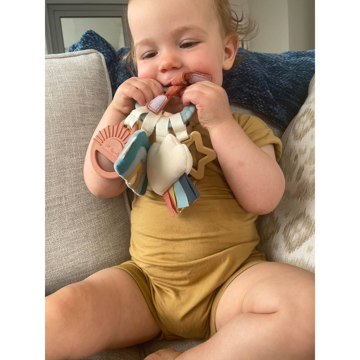 Bitzy Busy Ring™ Teething Activity Toy: Veggie