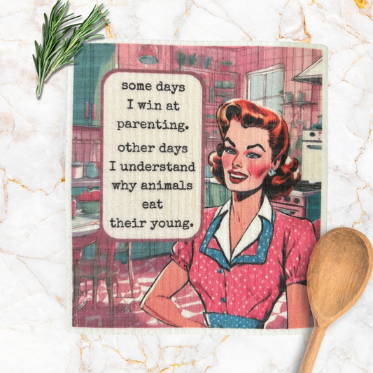 Eat Their Young Swedish Dishcloth