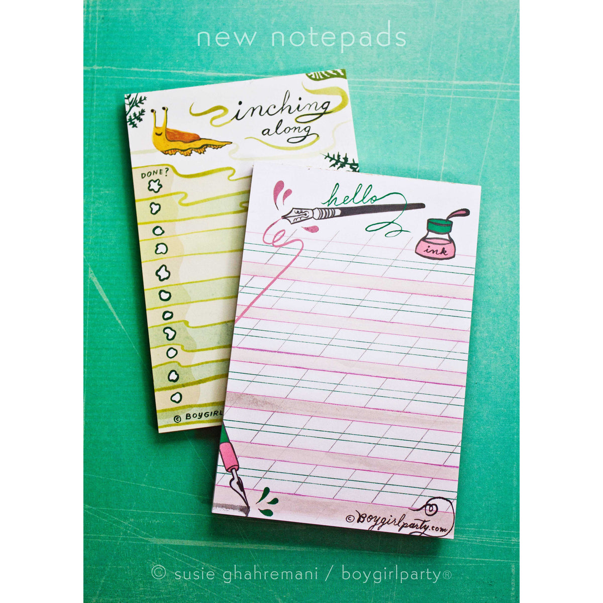 Snail and Slug To Do List Notepad - Daily Task Checklist