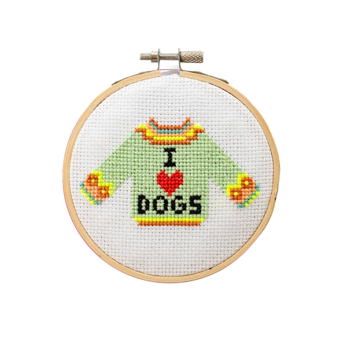 I Love Dogs Mini Cross Stitch Kit