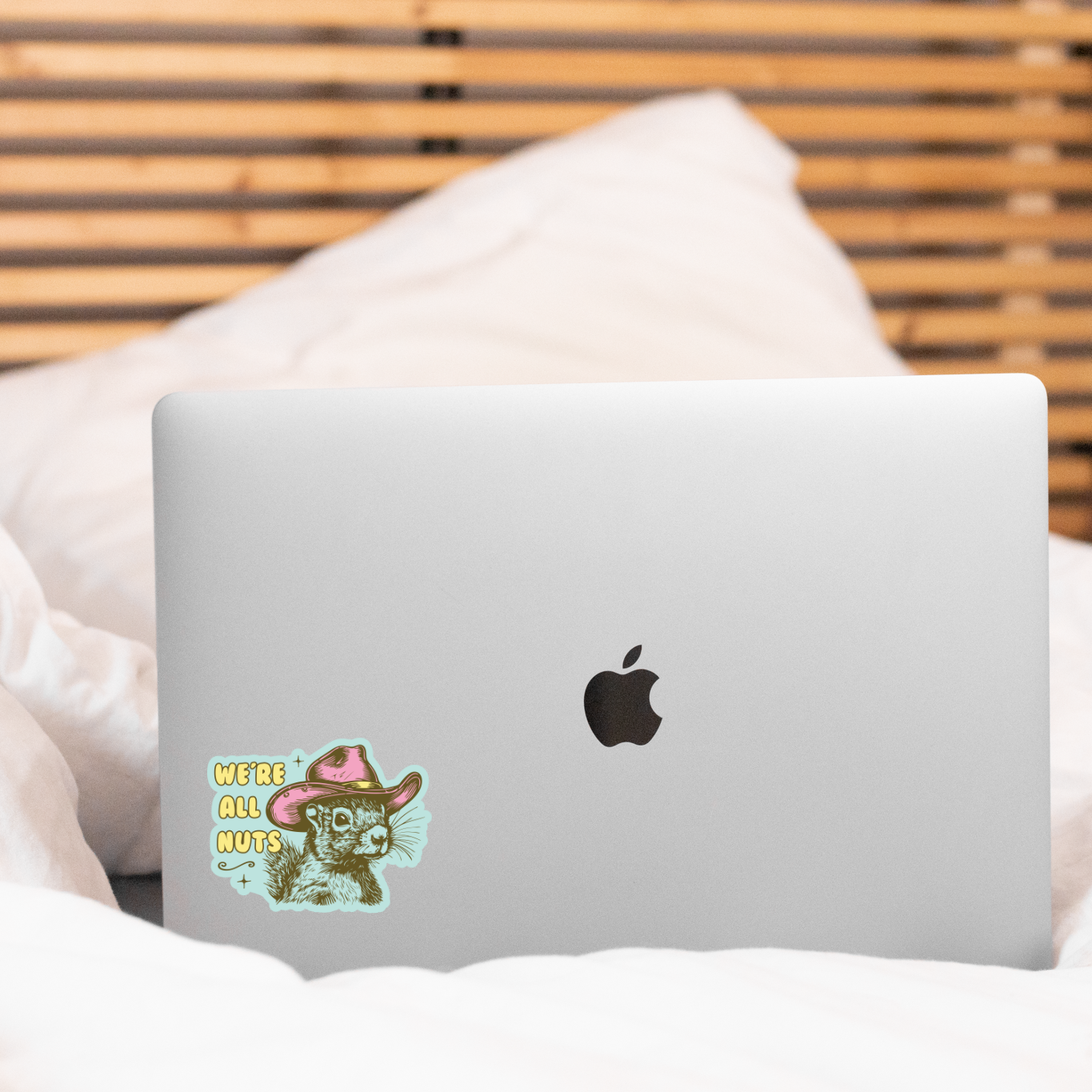 We're All Nuts Sticker