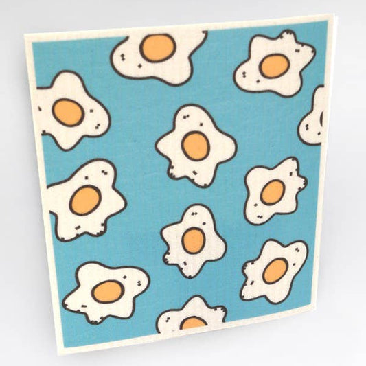Eggs Reusable Dishcloth