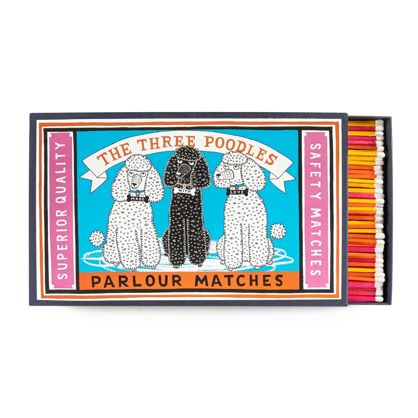 Three Poodles Big Box Matchbox