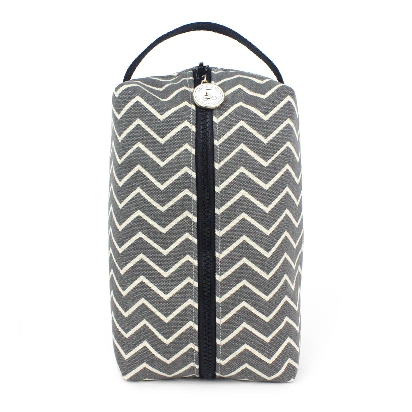 Ash Chevron Toiletry Bag