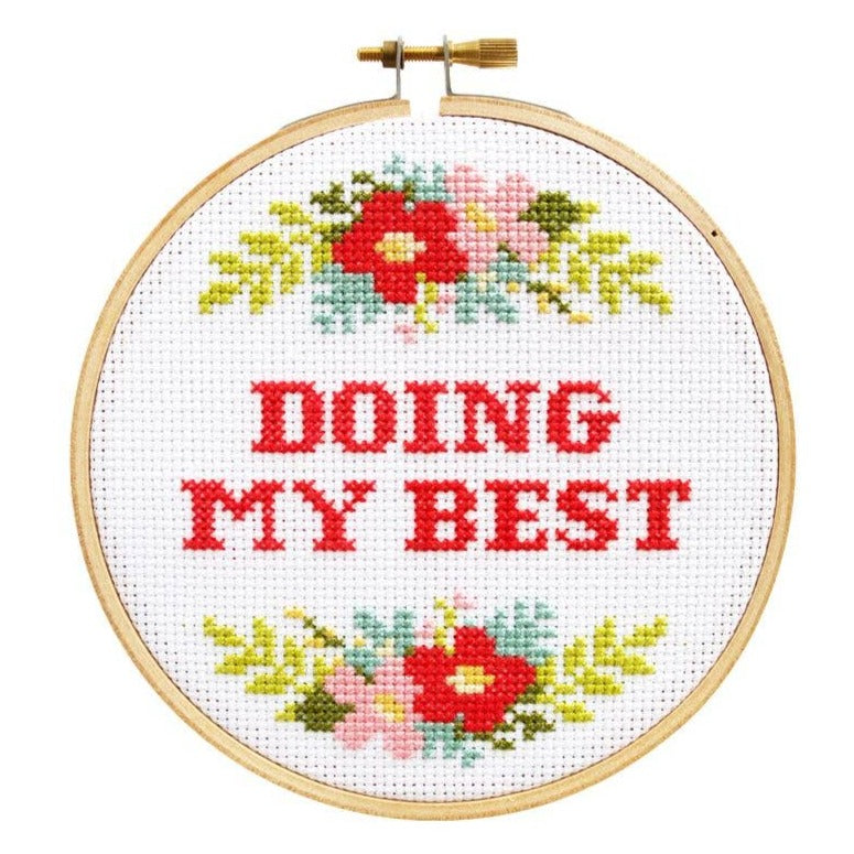 Doing My Best Cross Stitch Kit