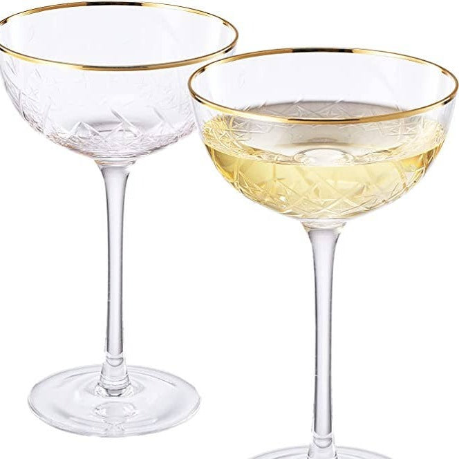 Crystal Coupe Glasses
