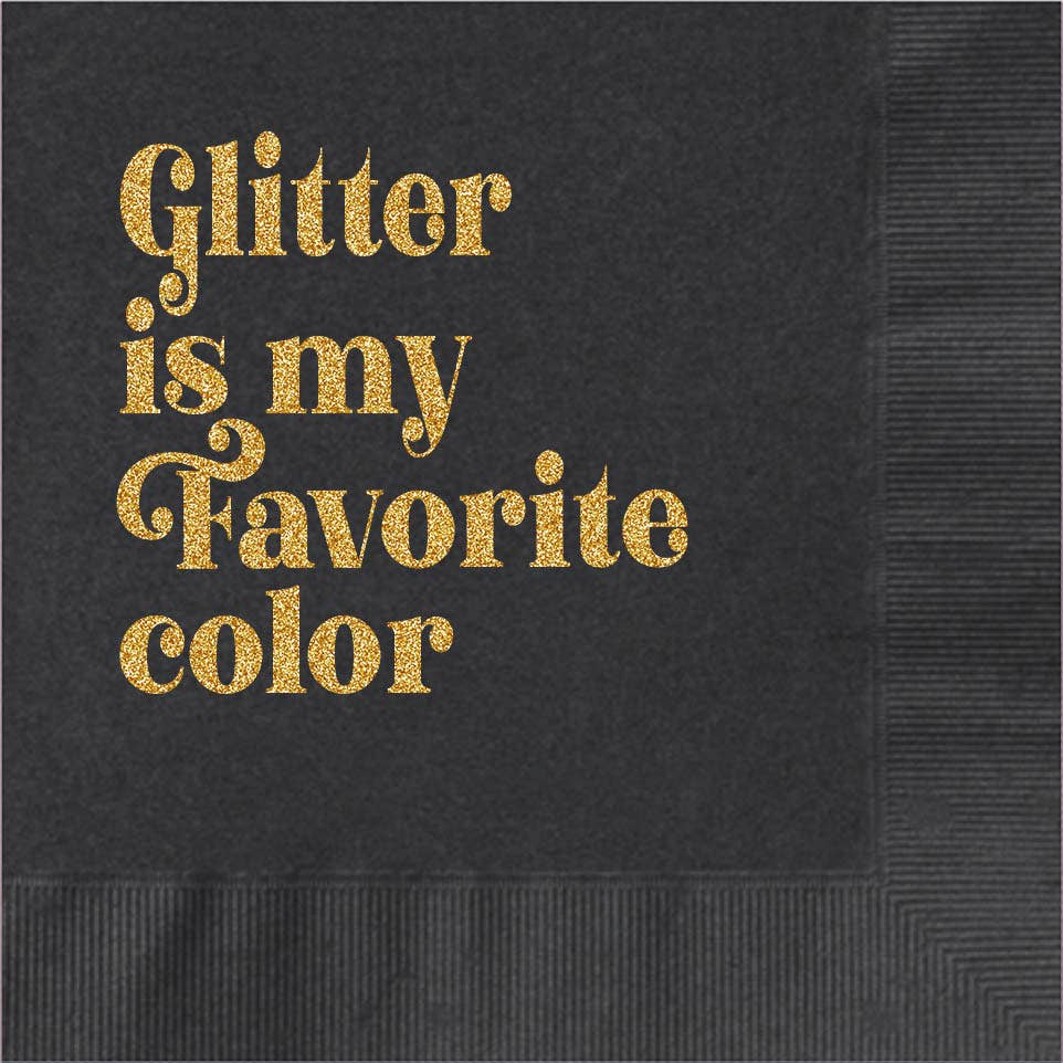 Glitter Cocktail Napkins