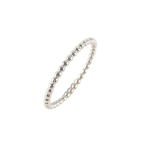 Silver Bubble Ball Ring