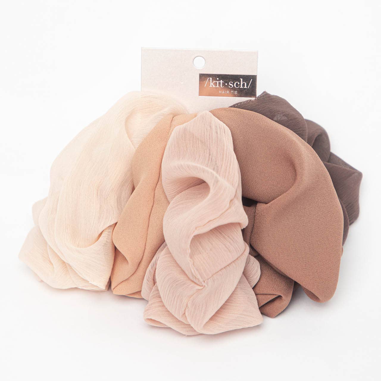 Crepe Scrunchies Set