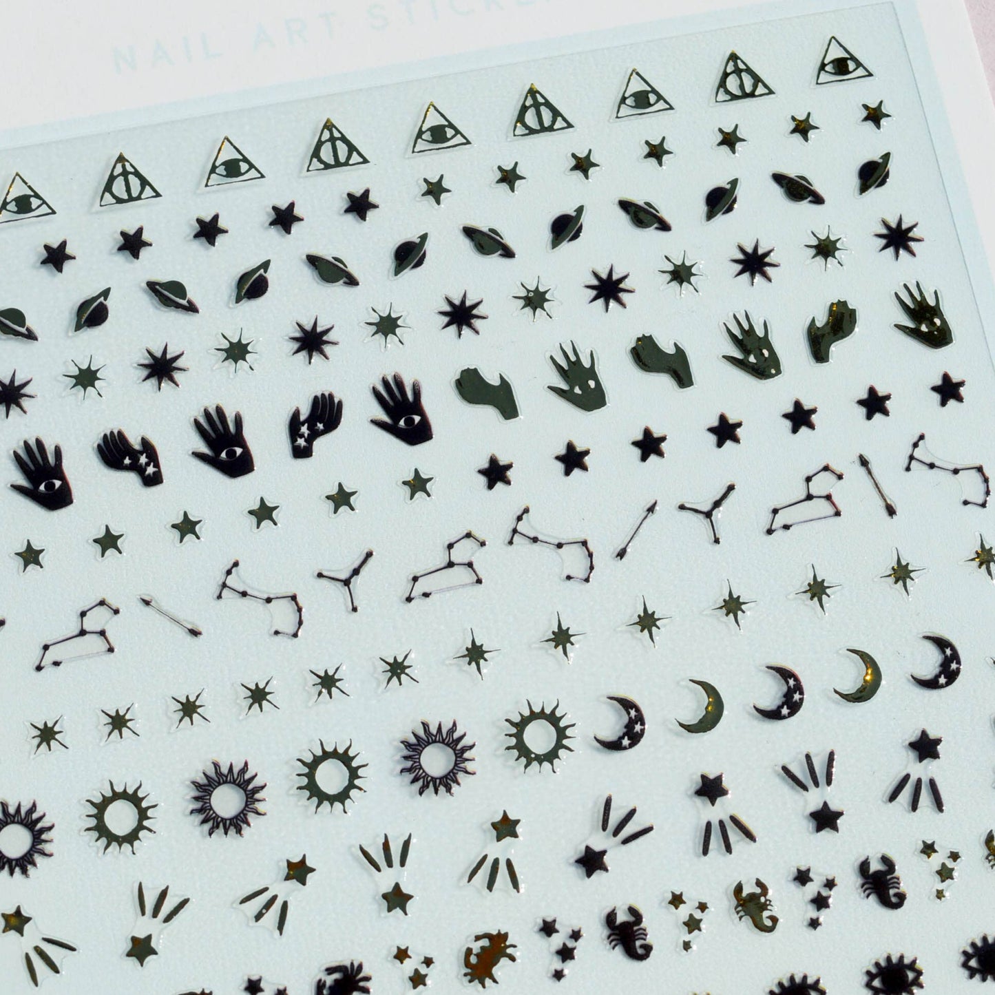 Retrograde Nail Art Stickers